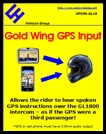 GOLD WING GPS AUDIO INPUT INTERFACE