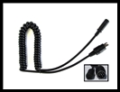 IMC MOTORCOM REPLACEMENT P SERIES HEADSET COIL CORD - 6 PIN