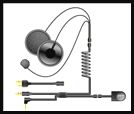 IMC FULL FACE HEADSET FOR TWO WAY RADIO AND CELL PHONE