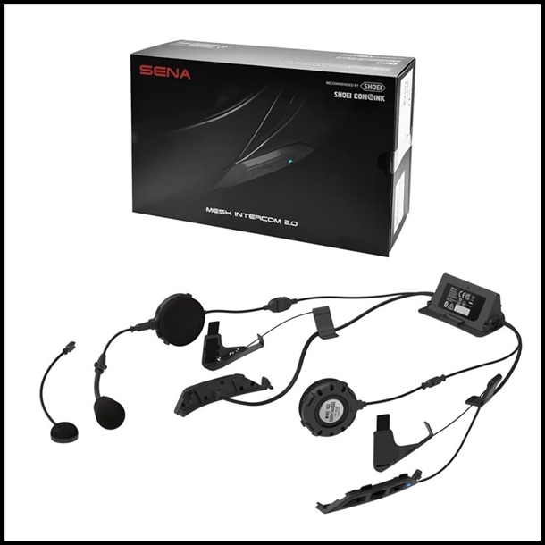 SENA SRL 3 Bluetooth 5/Mesh Communication with Premium Sound by Harman Kardon for Shoei Helmets