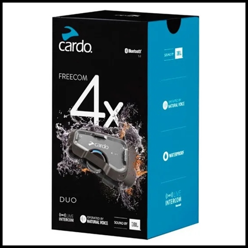 CARDO Freecom 4X Duo Bluetooth Headset - All you ever wanted from a high-end motorcycle intercom