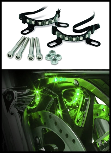 CIRO - SHOCK & AWE 2.0 LED FORK MOUNTED ILLUMLNATORS KIT FOR HARLEY DAVIDSON