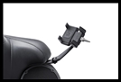 CIRO - PASSENGER PHONE MOUNT WITH BLACK FINISH FOR HARLEY DAVIDSON TOUR-PAK