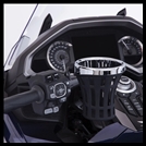 GOLDSTRIKE - LEFT SIDE BIG ASS DRINK HOLDER W/ MOUNT FOR GOLD WING DCT MODELS