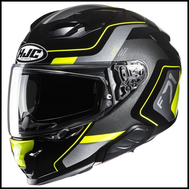 HJC F71 MODERN SPORT TOURING FULL-FACE HELMET WITH SUNSHIELD VISOR SYSTEM - ARCAN MC-3H GRAPHIC