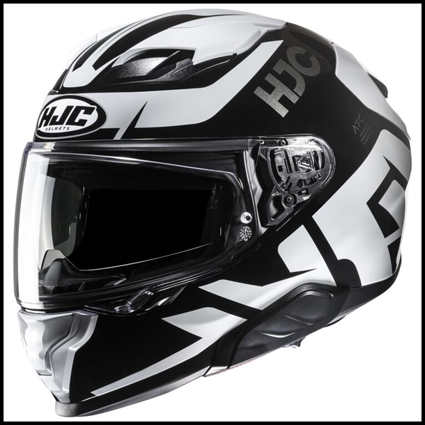 HJC F71 MODERN SPORT TOURING FULL-FACE HELMET WITH SUNSHIELD VISOR SYSTEM - BARD MC-5 GRAPHIC