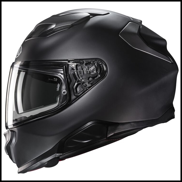 HJC F71 MODERN SPORT TOURING FULL-FACE HELMET WITH SUNSHIELD VISOR SYSTEM - SEMI-FLAT BLACK TITANIUM