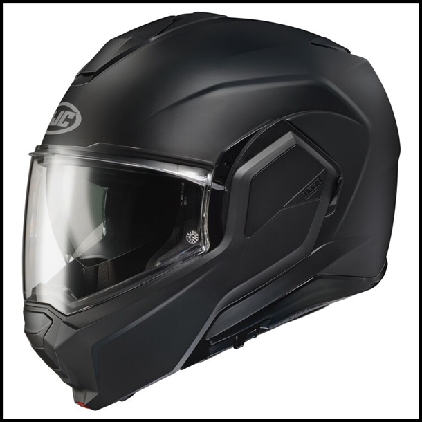 HJC i100 FULL ROTATION CHIN BAR MODULAR HELMET WITH SUNSHIELD VISOR SYSTEM - SEMI FLAT BLACK