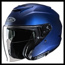 HJC i31 OPEN-FACE HELMET WITH FACE-SHIELD, & SUNSHIELD VISOR SYSTEM - SEMI FLAT METALLIC BLUE