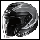 HJC i31 OPEN-FACE HELMET WITH FACE-SHIELD, & SUNSHIELD VISOR SYSTEM - TEVIS MC-5SF GRAPHIC