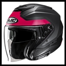 HJC i31 OPEN-FACE HELMET WITH FACE-SHIELD, & SUNSHIELD VISOR SYSTEM - TEVIS MC-8SF GRAPHIC