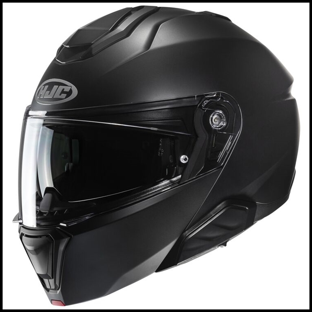 HJC i91 MODULAR FLIP-FRONT HELMET WITH SUNSHIELD VISOR SYSTEM - SEMI FLAT BLACK