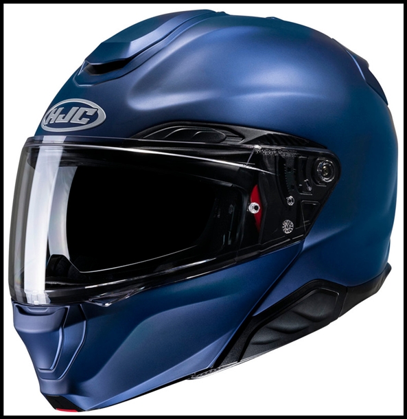 HJC RPHA-91 PREMIUM MODULAR FLIP-FRONT HELMET WITH SUNSHIELD VISOR SYSTEM - SEMI FLAT METALLIC BLUE