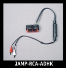 J&M Isolated RCA Input Amplifier Harness for REAR-OUTPUT Harley HK Radio