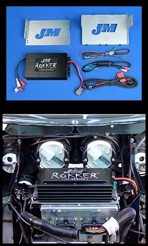 J&M ROKKER XXR 400w 2-CH Amplifier Kit for 2006-2013 Harley StreetGlide/Ultra