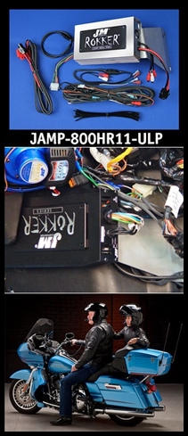 J&M ROKKER XXRP 800w 4-CH DSP Programmable Amplifier Kit for 2011-2013 Harley RoadGlide Ultra