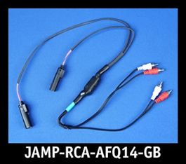 J&M Front-Channel Isolated Quad RCA Input Amp Harness for 2014-23 Harley StreetGlide/RoadGlide