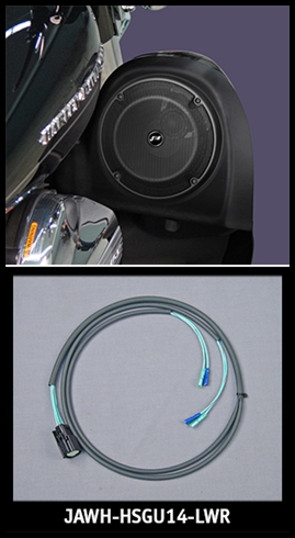 J&M ROKKER Lower Fairing Speaker Wire Harness 2014-23 Harley Baggers