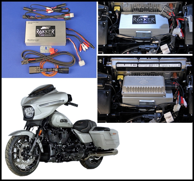 JMC ROKKER Stage6 1000w 4-ch Amp kit for 2024 Harley StreetGlide