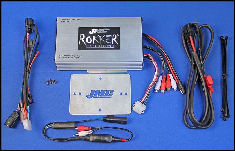 JMC ROKKER Stage6 1000w 4-ch Amp kit for 2015-23 Harley RoadGlide