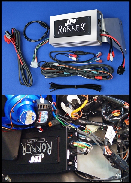 JMC ROKKER XXR 1000w 4-CH Amplifier Kit for 2011-2013 Harley RoadGlide Ultra