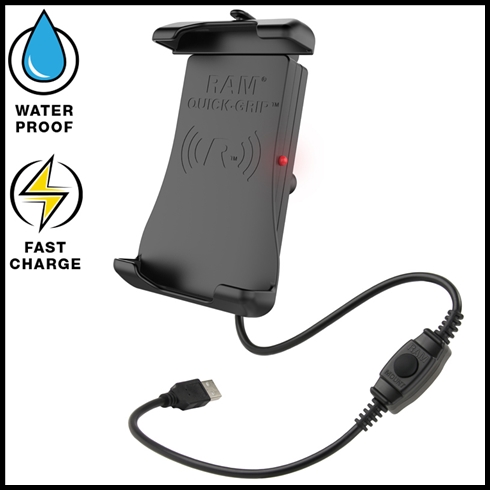 RAM HOL-UN14WB Quick-Grip Waterproof Wireless Charging Holder