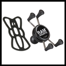 RAM-HOL-UN7BU Universal Spring-Loaded X-Grip Phone/Device Holder with 1" Ball