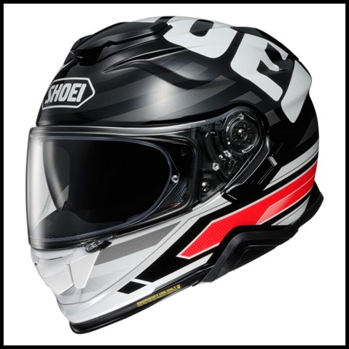 SHOEI GT-AIR II FULL-FACE HELMET WITH SUN SHIELD VISOR SYSTEM - INSIGNIA TC-1 GRAPHIC
