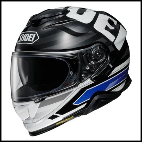 SHOEI GT-AIR II FULL-FACE HELMET WITH SUN SHIELD VISOR SYSTEM - INSIGNIA TC-2 GRAPHIC