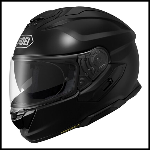 SHOEI GT-AIR 3 FULL-FACE HELMET WITH SUN SHIELD VISOR SYSTEM - PEARL BLACK