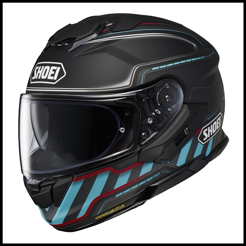 SHOEI GT-AIR 3 FULL-FACE HELMET WITH SUN SHIELD VISOR SYSTEM - DISCIPLINE TC-2 GRAPHIC (MATTE)