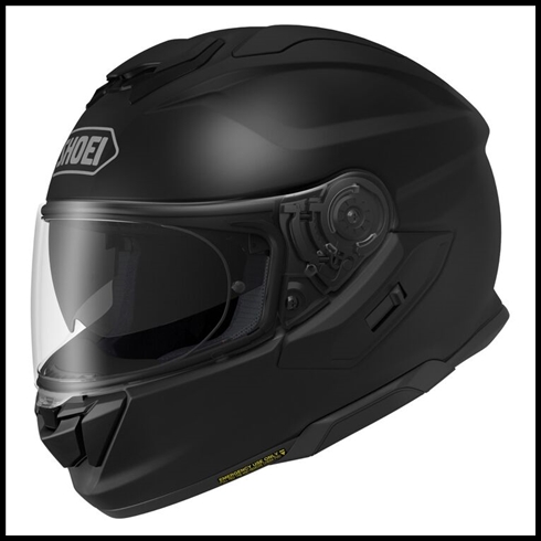 SHOEI GT-AIR 3 FULL-FACE HELMET WITH SUN SHIELD VISOR SYSTEM - MATTE BLACK