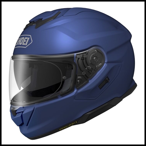 SHOEI GT-AIR 3 FULL-FACE HELMET WITH SUN SHIELD VISOR SYSTEM - MATTE BLUE