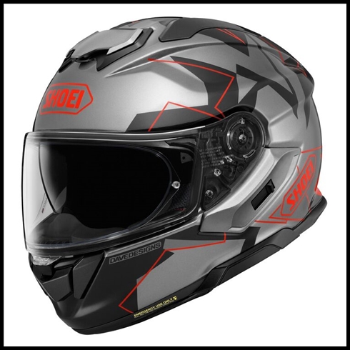 SHOEI GT-AIR 3 FULL-FACE HELMET WITH SUN SHIELD VISOR SYSTEM - MM93 GRIP TC-1 GRAPHIC (MATTE)