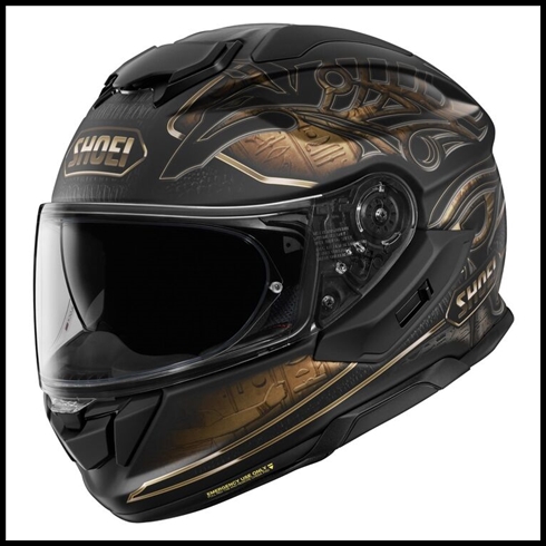 SHOEI GT-AIR 3 FULL-FACE HELMET WITH SUN SHIELD VISOR SYSTEM - NILE TC-9 GRAPHIC (MATTE)