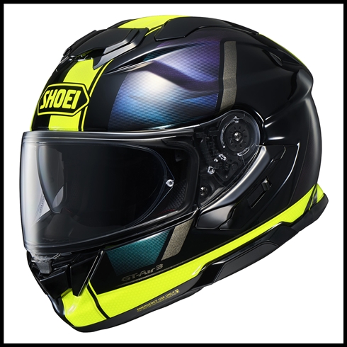 SHOEI GT-AIR 3 FULL-FACE HELMET WITH SUN SHIELD VISOR SYSTEM - SCENARIO TC-3 GRAPHIC (GLOSS)