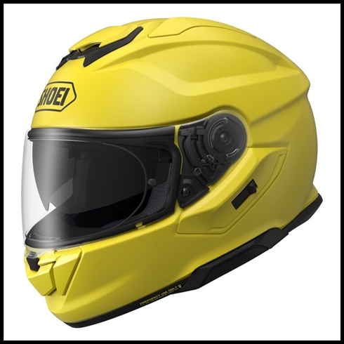 SHOEI GT-AIR 3 FULL-FACE HELMET WITH SUN SHIELD VISOR SYSTEM - BRILLIANT YELLOW