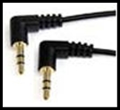 SIERRA ELECTRONICS 3.5MM STEREO EXTENSION CABLE - MALE RIGHT ANGLE PLUG / MALE RIGHT ANGLE PLUG