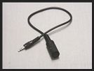 SIERRA ELECTRONICS HEADSET ADAPTER CABLE - FEMALE DIN RECEPTACLE / 3.5mm STEREO MALE PLUG