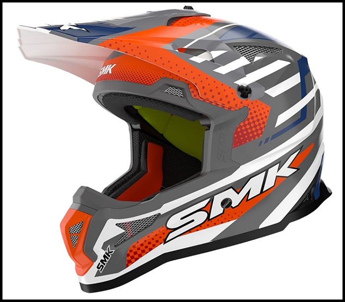 SMK ALLTERRA OFF-ROAD FULL-FACE HELMET - BULLDOZER GRAPHIC - GL617