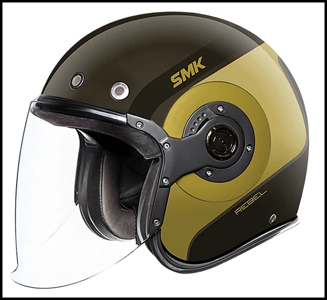 SMK RETRO JET OPEN-FACE HELMET - REBEL GRAPHIC - GL746