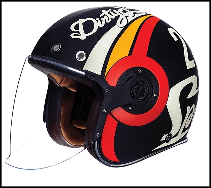 SMK RETRO JET OPEN-FACE HELMET - SPEED-TT GRAPHIC - MA213