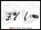 SENA 10U Motorcycle Bluetooth Communication System & HR01 HB Remote - Shoei GT-Air Full-Face Helmets