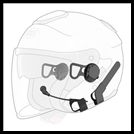 SENA 10U Motorcycle Bluetooth Communication System & HR01 HB Remote - Shoei J-Cruise Helmets