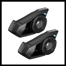 SENA 30K Motorcycle Bluetooth Communication System with Mesh & HD Speakers - Dual Pack