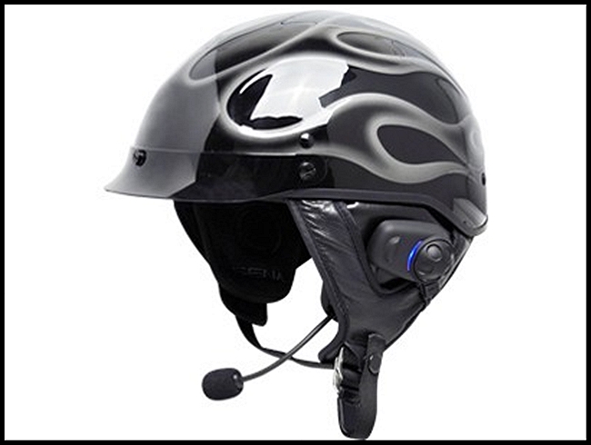 SENA SPH10H-FM Bluetooth Stereo Headset/Intercom with Built-in FM Tuner - Half Helmets - Dual Pack
