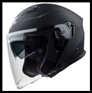 VEGA MAGNA OPEN FACE TOURING HELMET WITH FACE SHIELD AND DROP-DOWN SUNSHIELD - MATTE BLACK